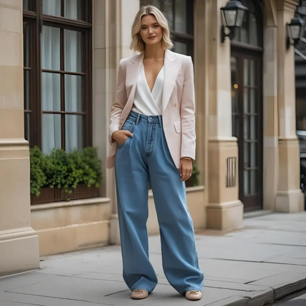  Layer with an Oversized Blazer