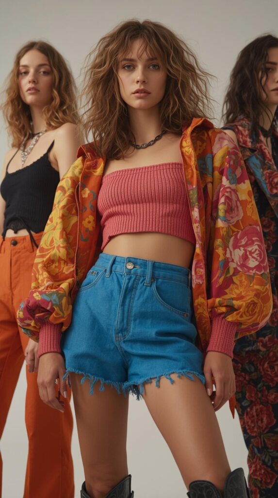 4.2 Crop Tops with High-Waisted Shorts