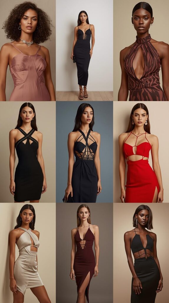 3. Bodycon Dresses with Cutouts