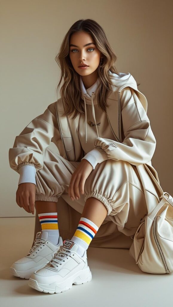 Oversized Hoodie + Biker Shorts