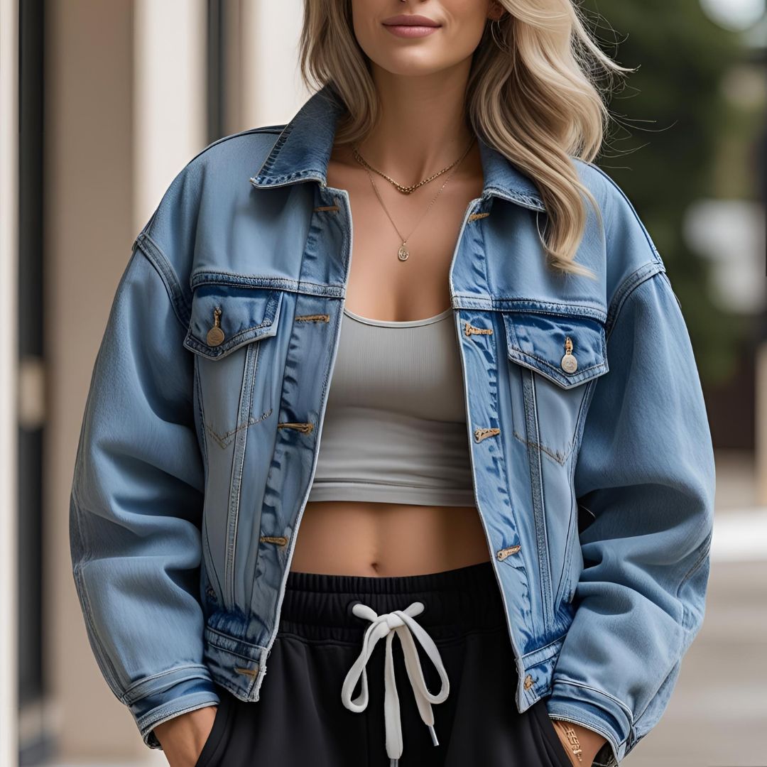 5. Denim Jacket + Basic Tank