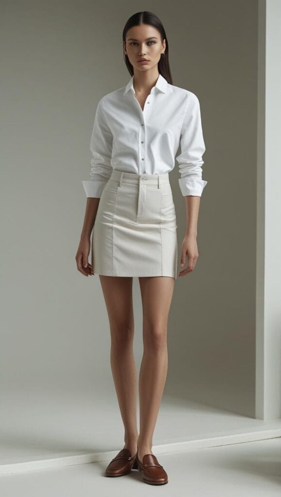 Button-Down Shirt + Loafers