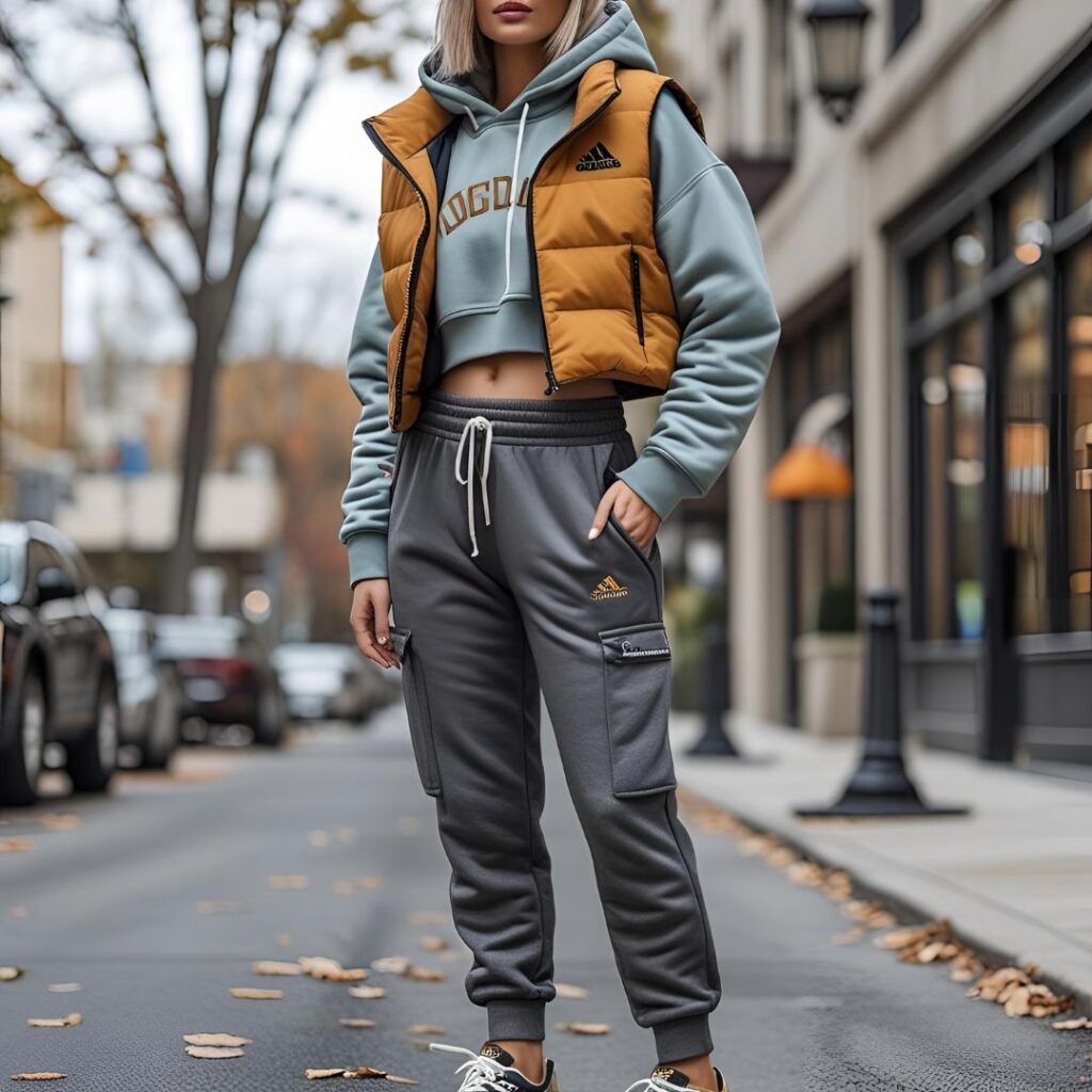 Puffer Vest + Hoodie