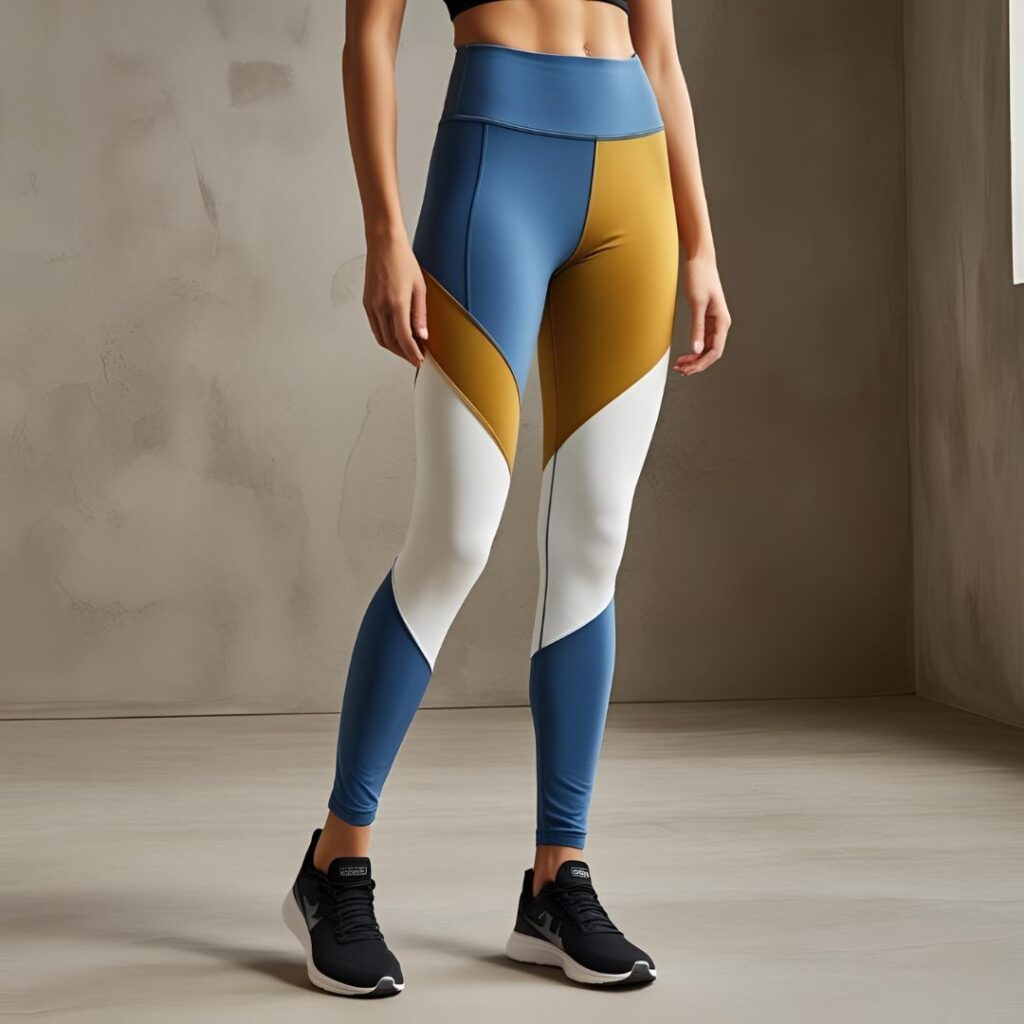 4. Color Block Leggings + Tank Top