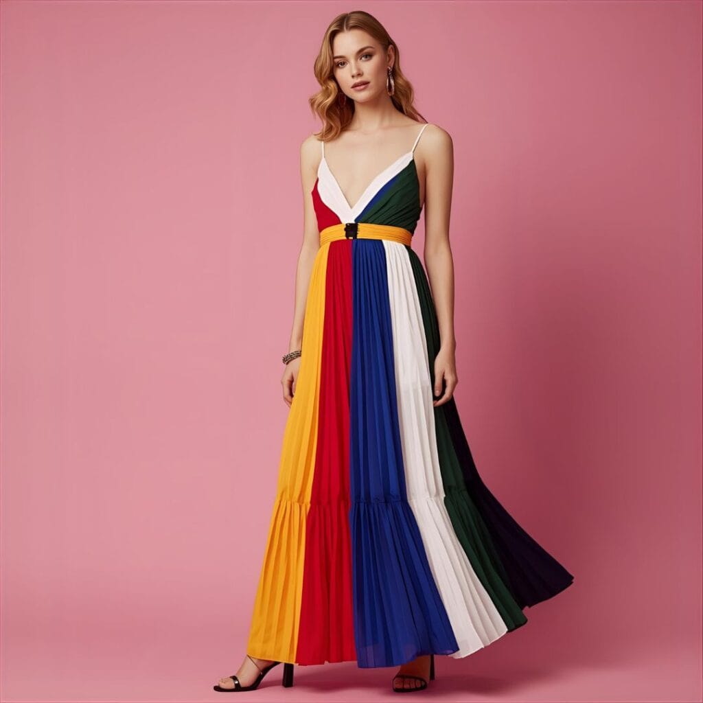 7. Maxi Dress in Team Colors