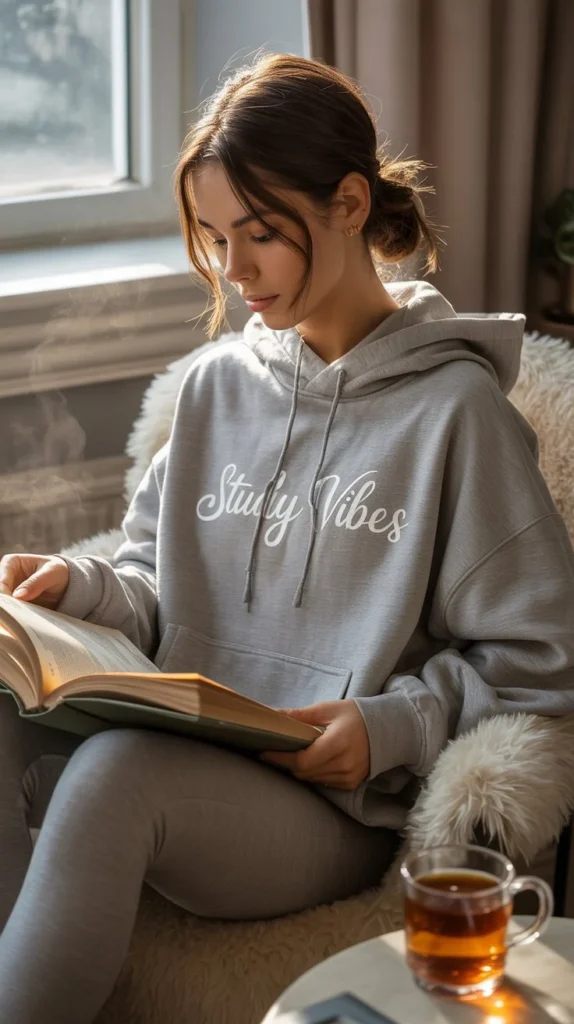 . Oversized Hoodie + Leggings