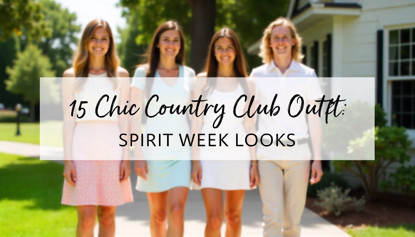 Country Club Outfit Spirit Week: 15 Chic & Powerful Looks