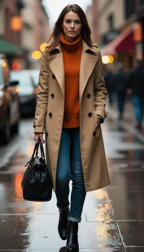 Classic Trench Coat Look