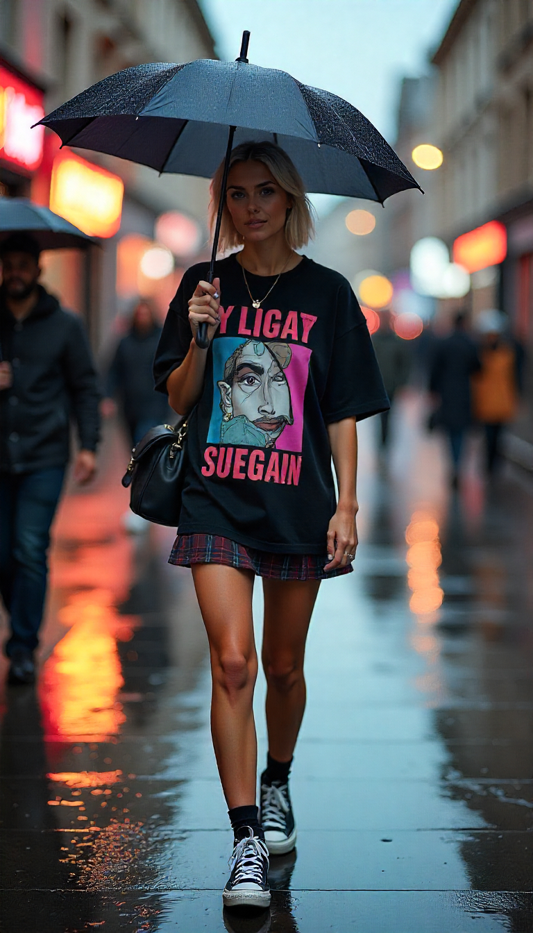 3. Oversized Graphic Tee: Street Style Energy