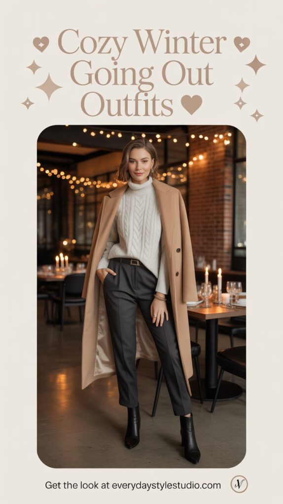 15+ Fierce Chic Going Out Outfits for Winter to Keep You Warm and Stylish