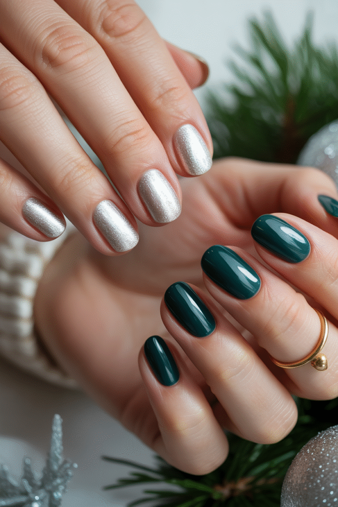 Trend #4 – Deep Forest Green Nails