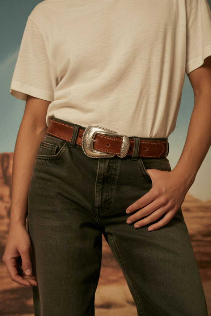 8. Western Graphic Tee With Flared Pants