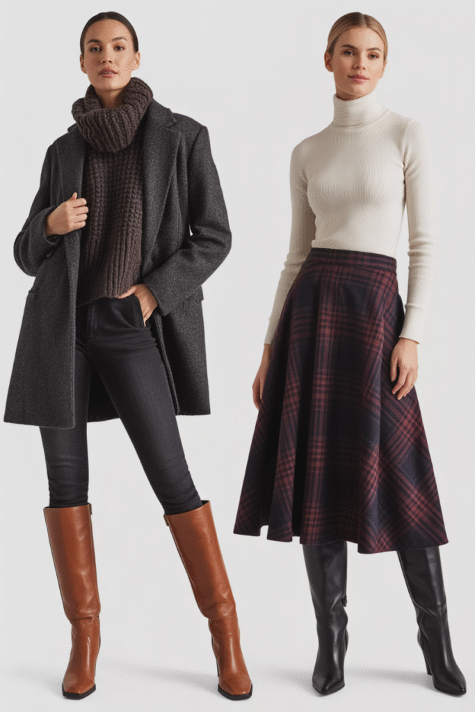 Outfit #5 – Oversized Coat with Boots
