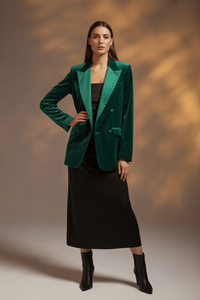  Statement Blazer Over a Dress or Top