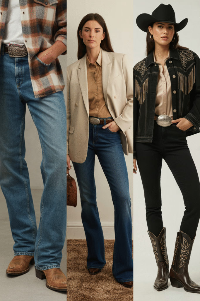 Glam Western Looks for Night Events