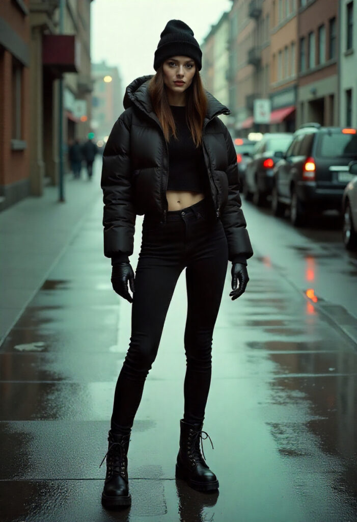  Puffer Jackets with Skinny Pants