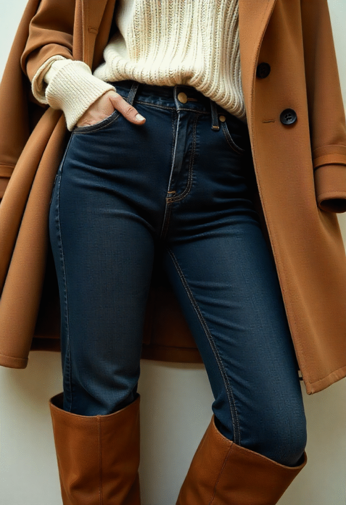 Why barrel jeans are the best winter denim – room for layers and perfect silhouette