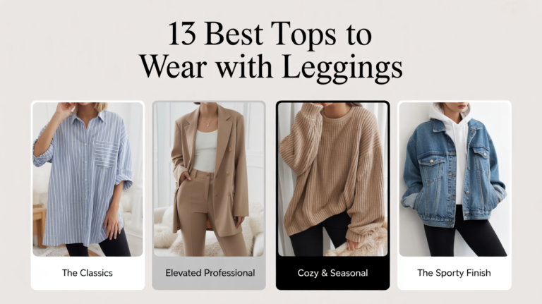 13 Best Tops to Wear with Leggings: Stylish & Comfy Picks