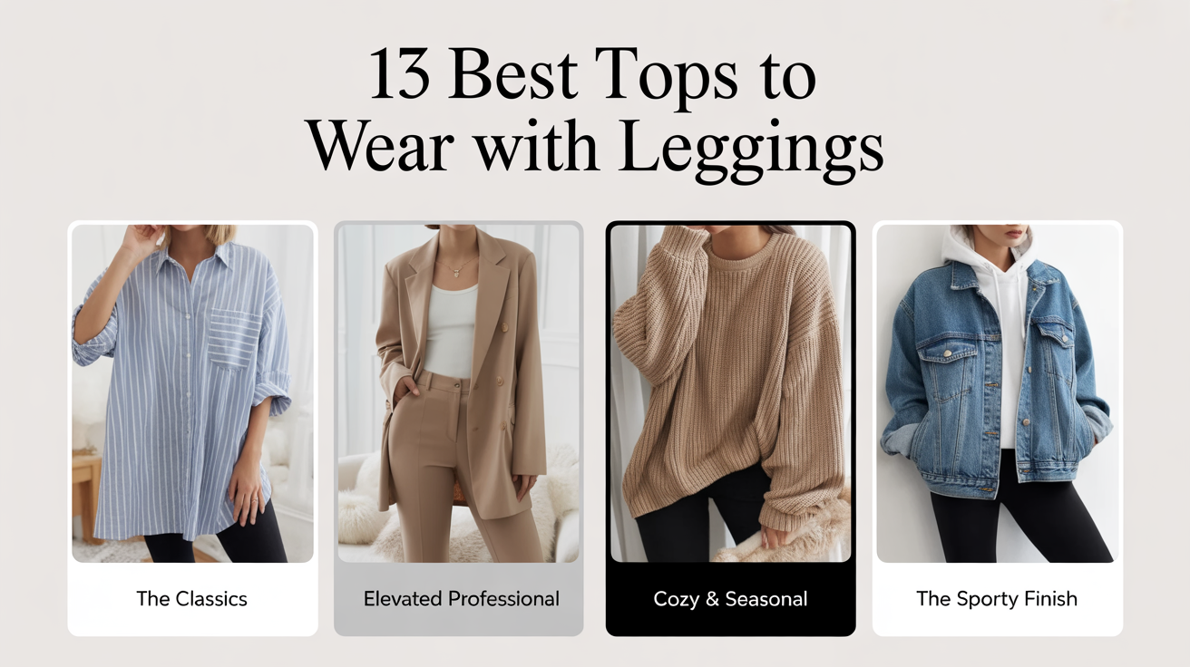 13 Best Tops to Wear with Leggings: Stylish & Comfy Picks