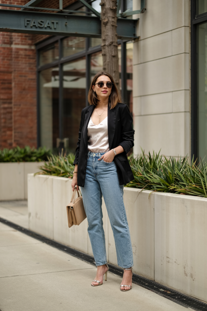 . The Silk Cami and Strappy Sandals