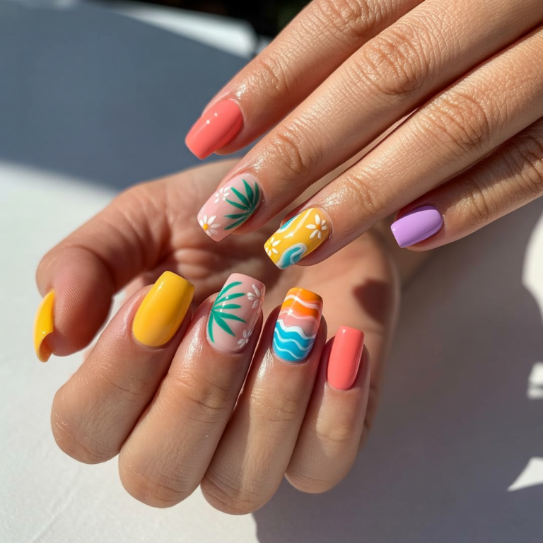 Summer Acrylic Nails