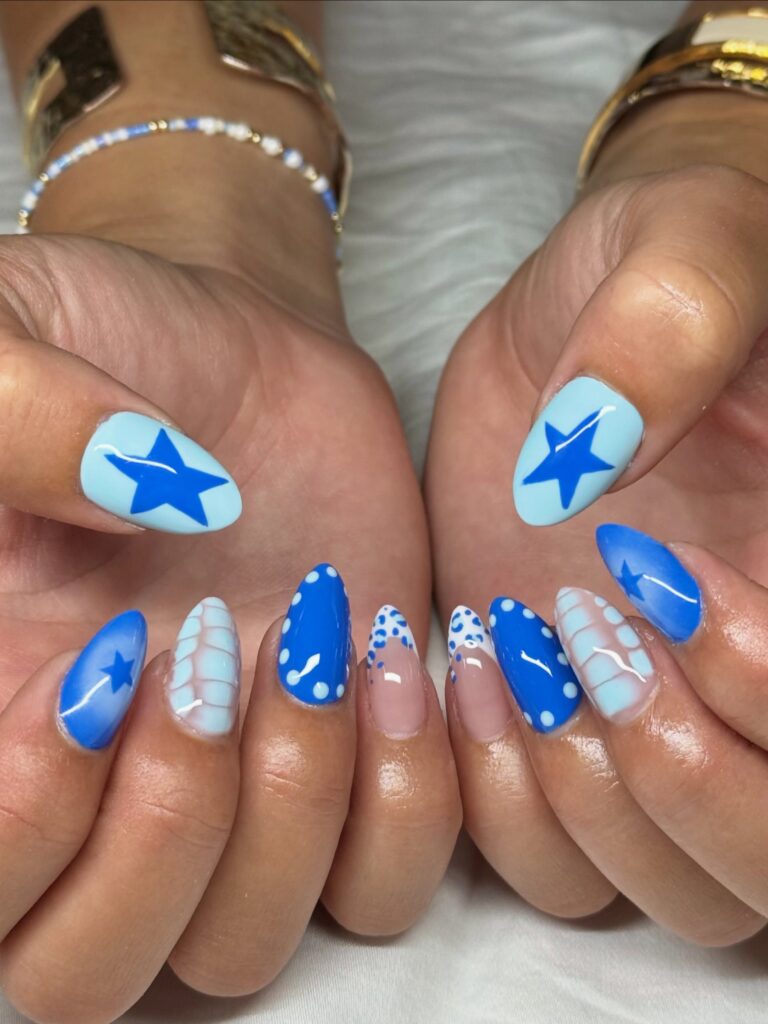 Blue Summer Nails camrynnails