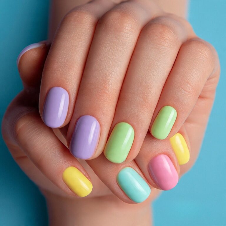 Summer gel nails