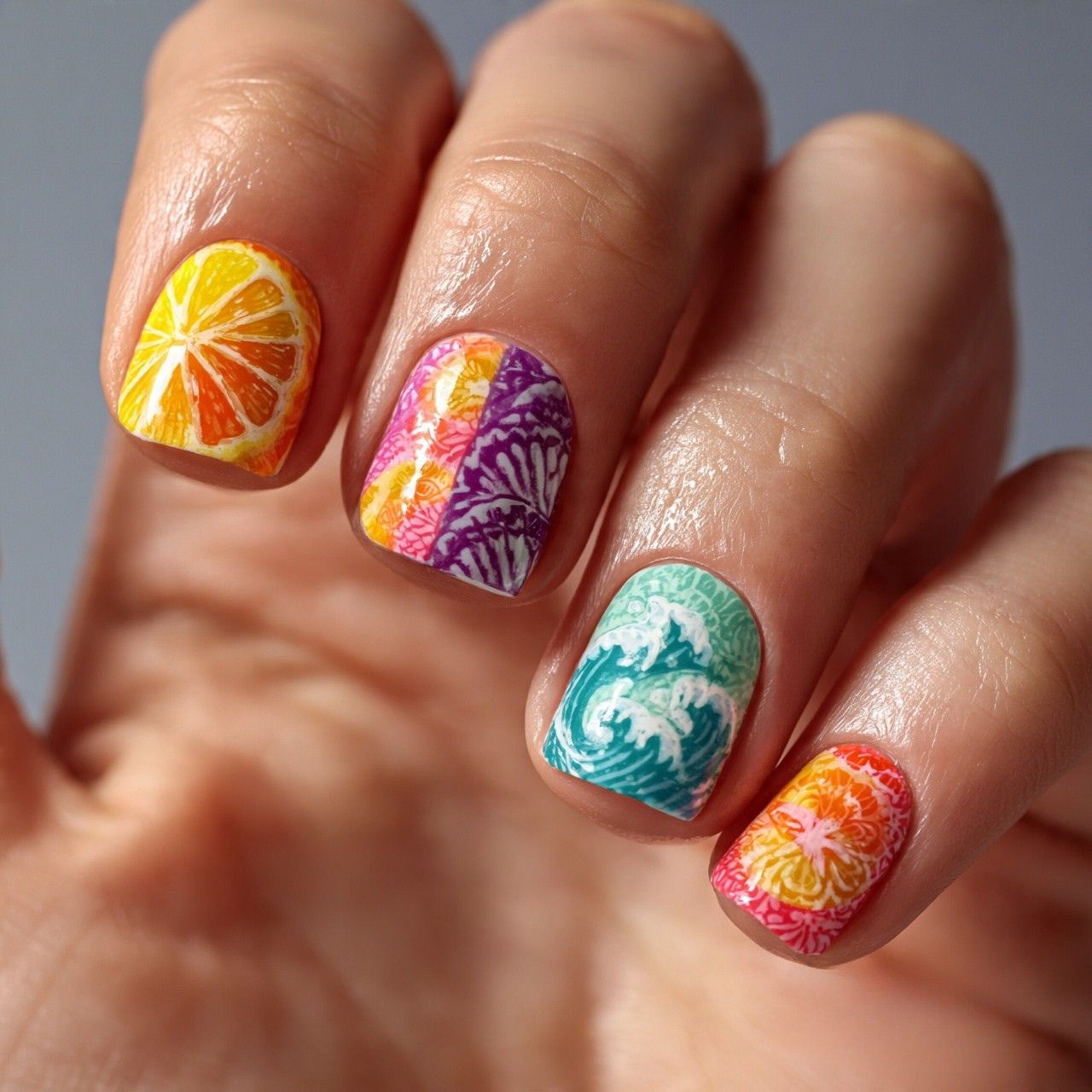 Summer Nails Short
