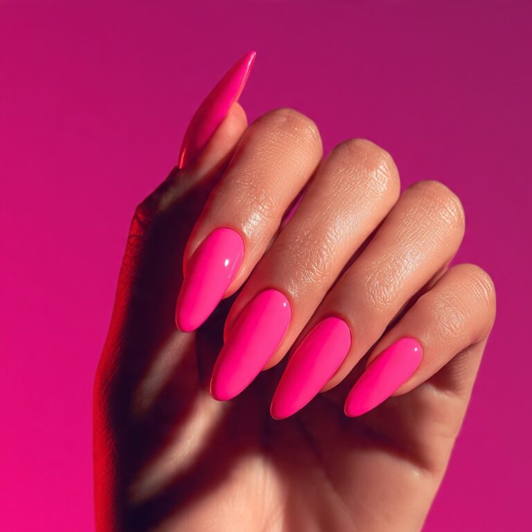 Summer Pink Nails