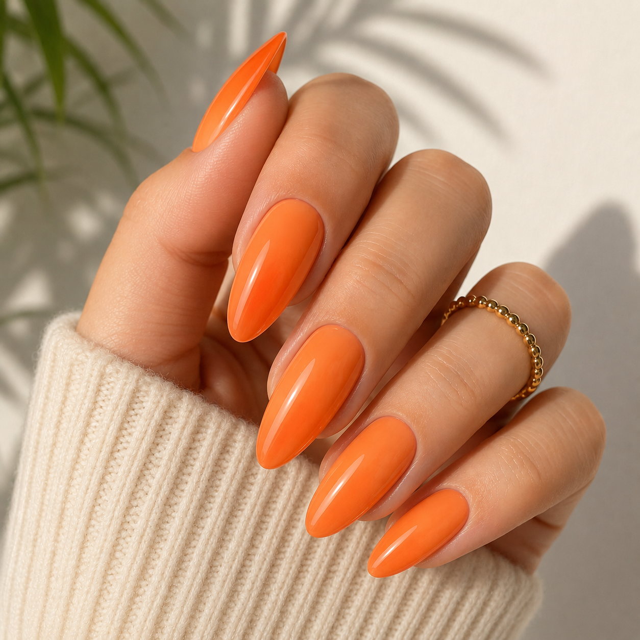 Summer nails orange