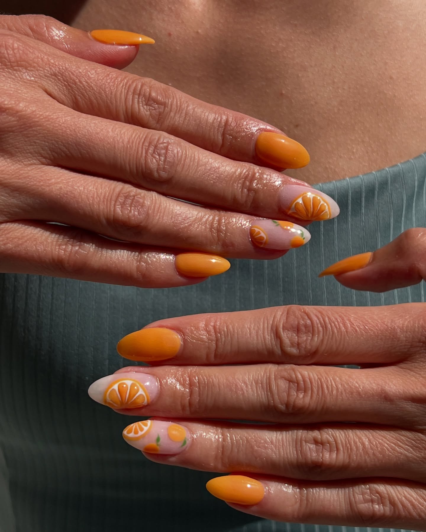Summer Nails Orange