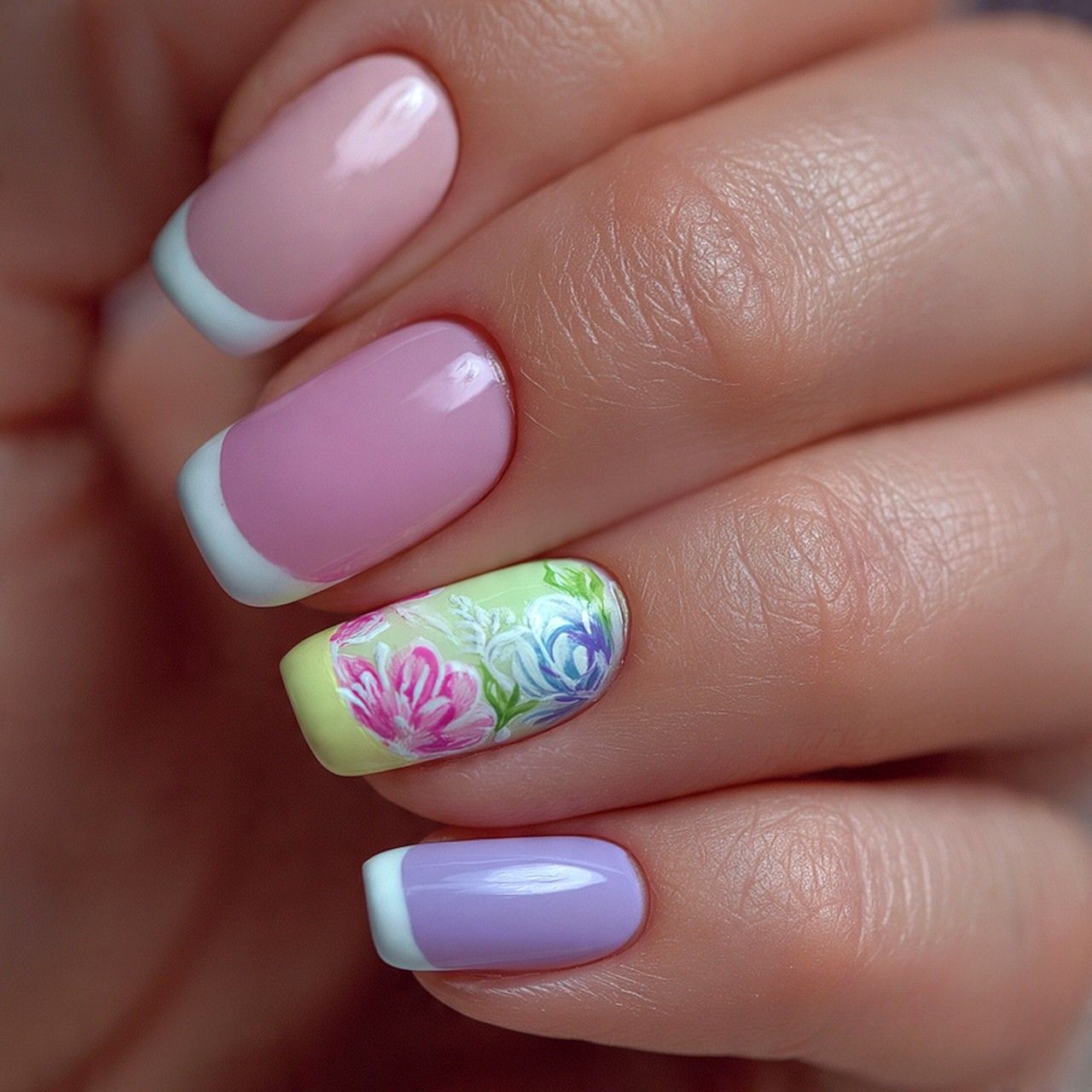 Summer nails French tip