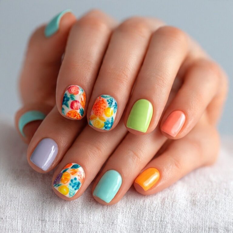 Summer nails short