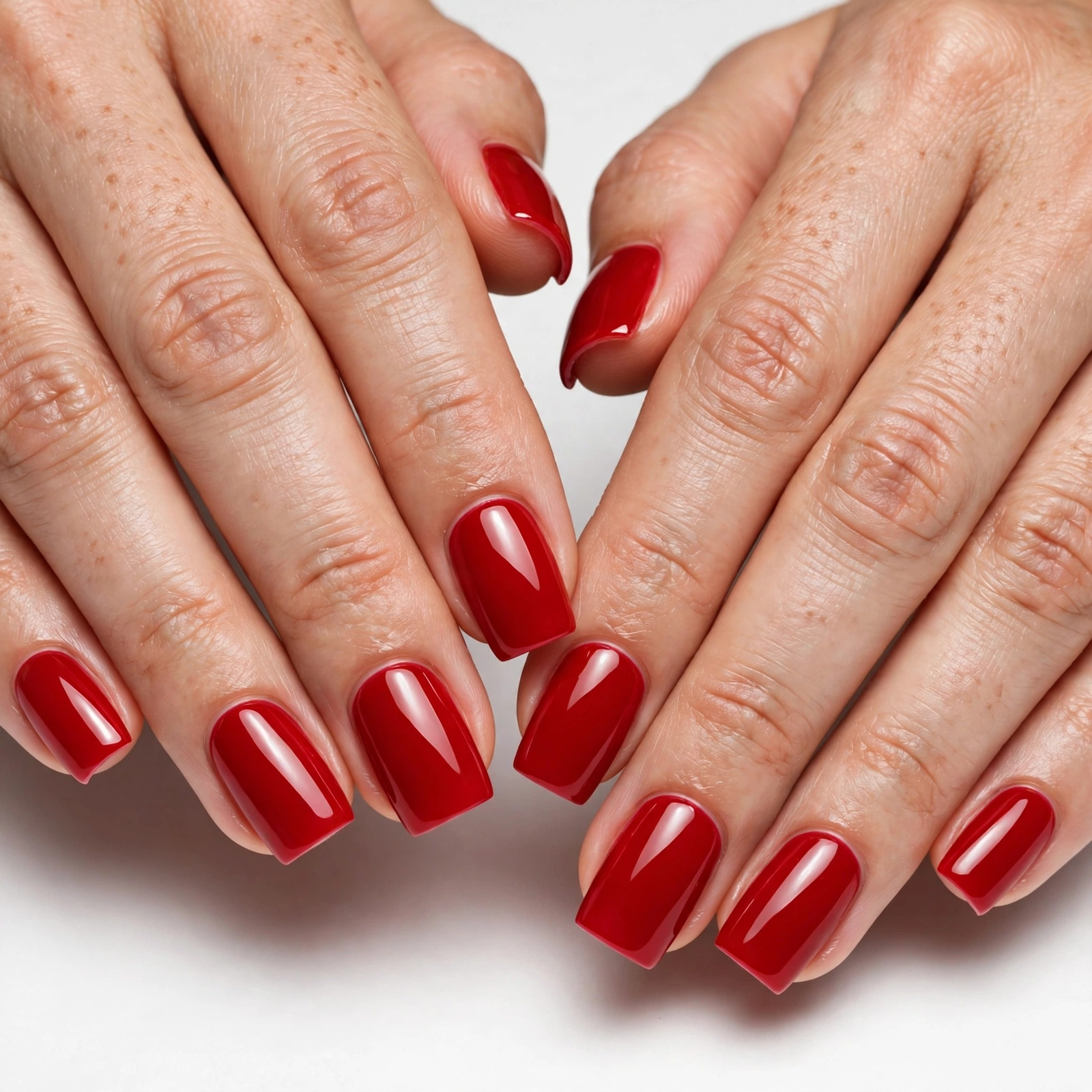 Red Square Nails