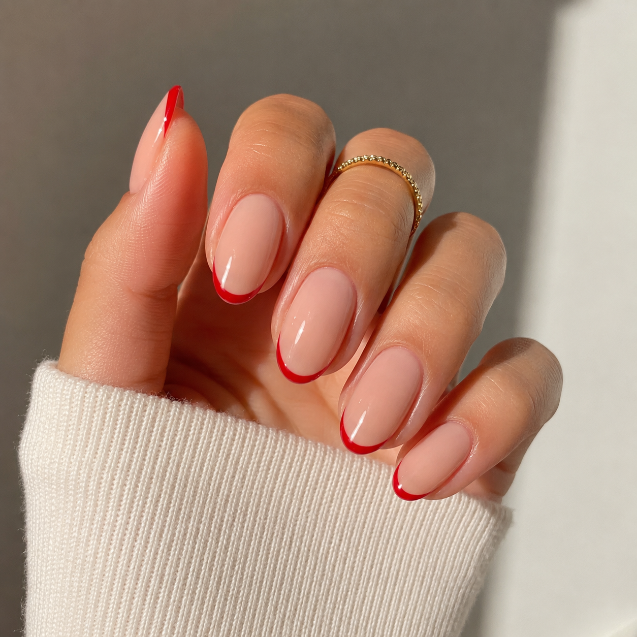 Red French Nails Ideas