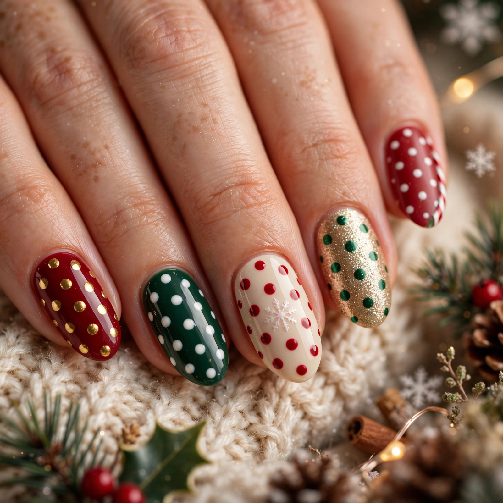 Polka Dot Nails