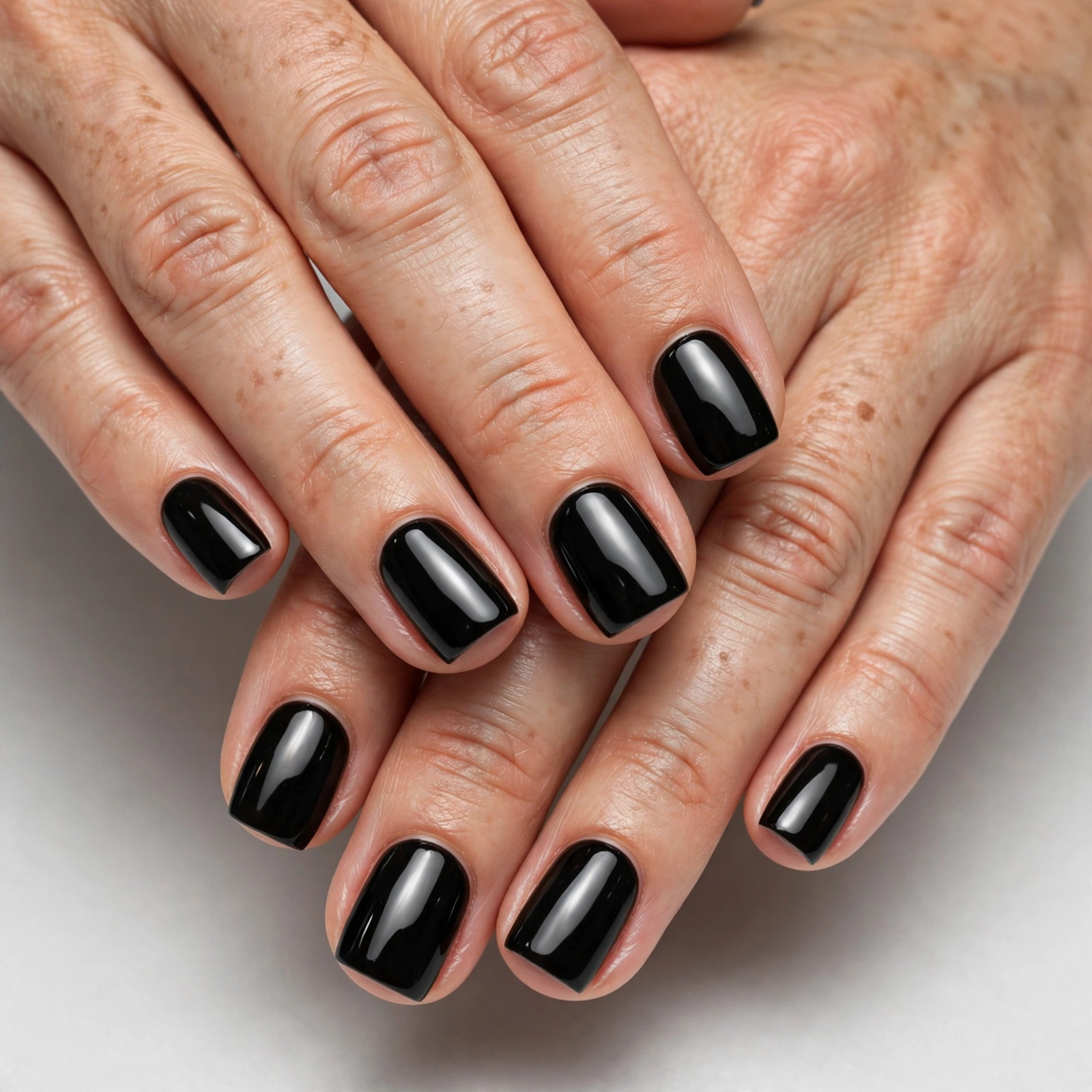 Short Black Nails