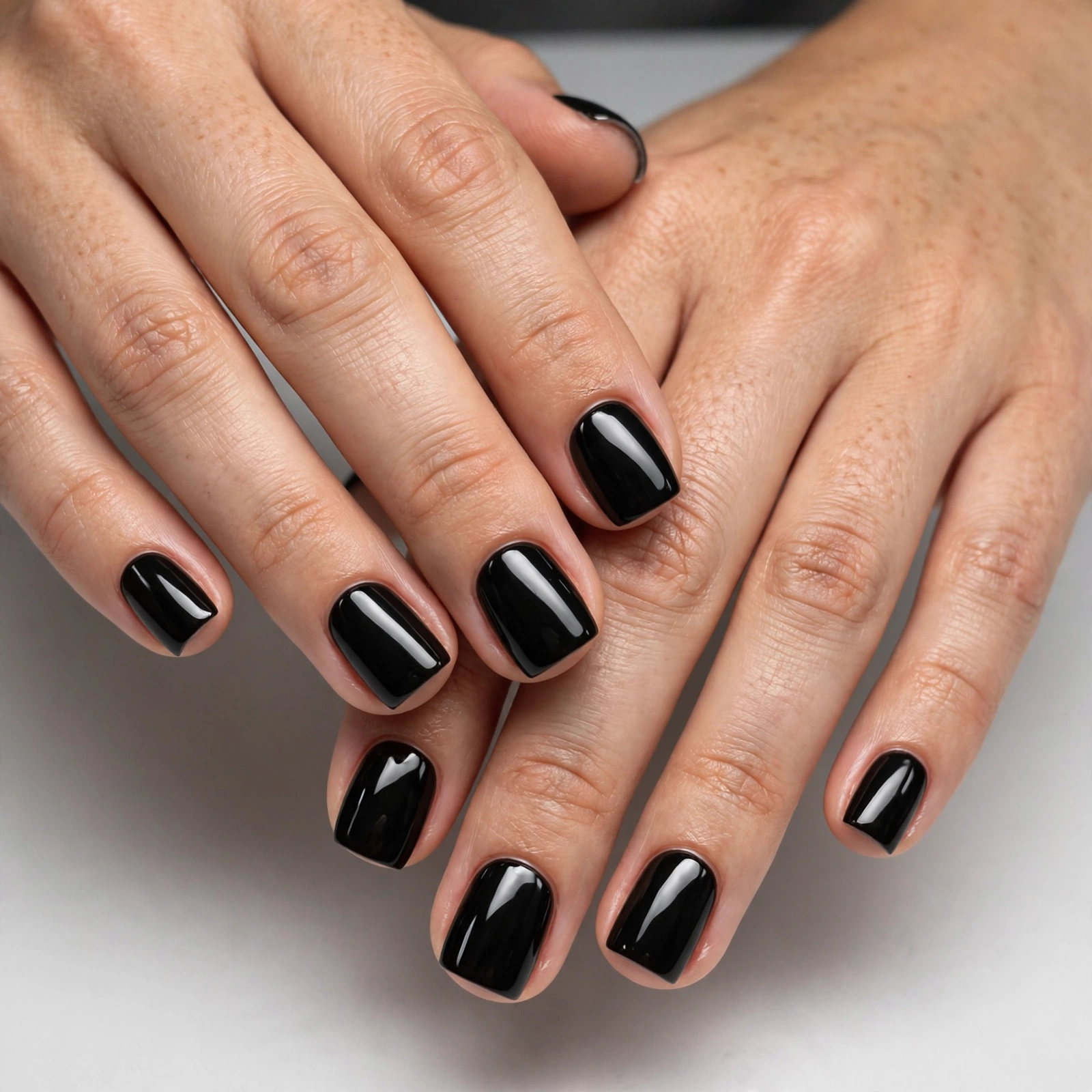 Short Black Nails