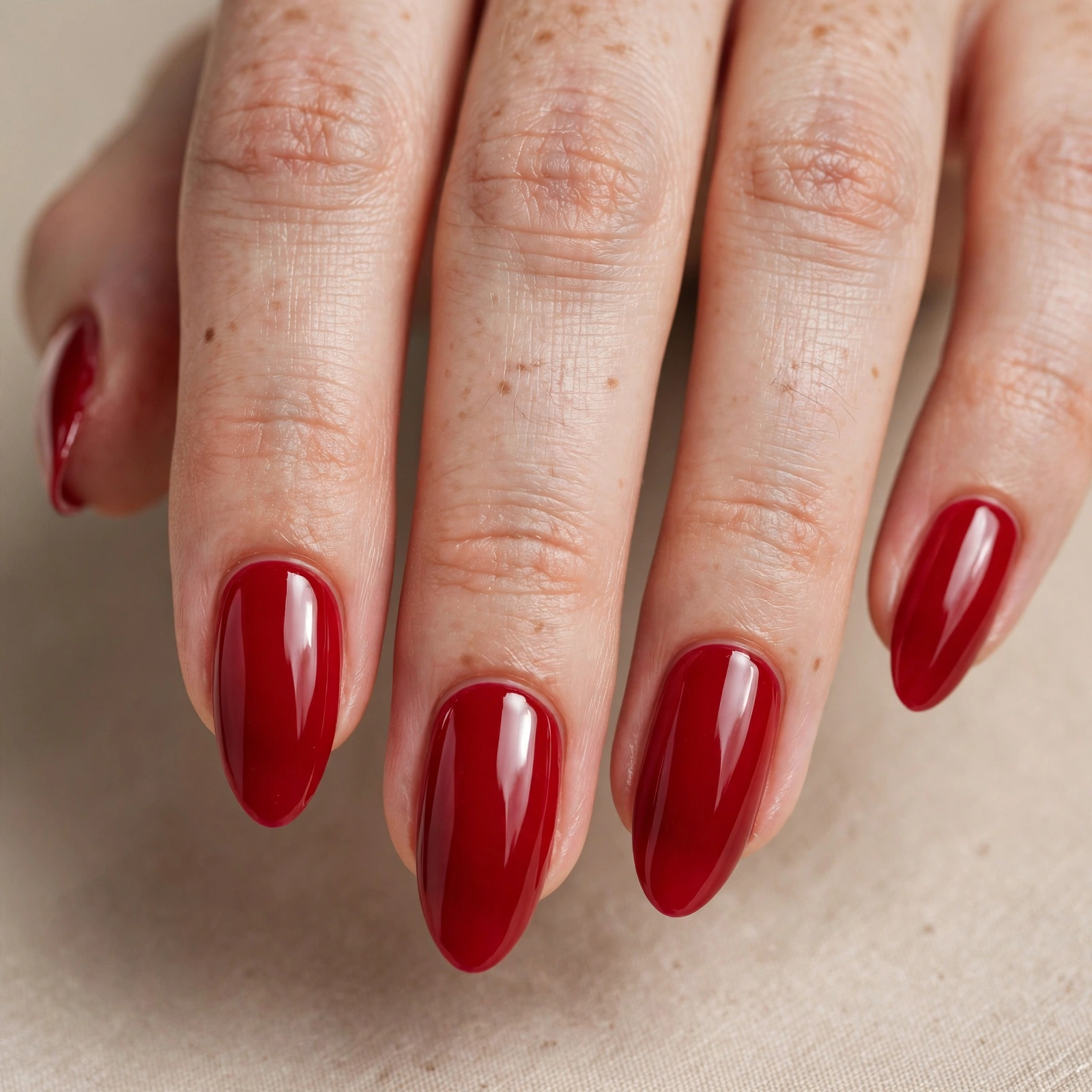 Red Gel Nails