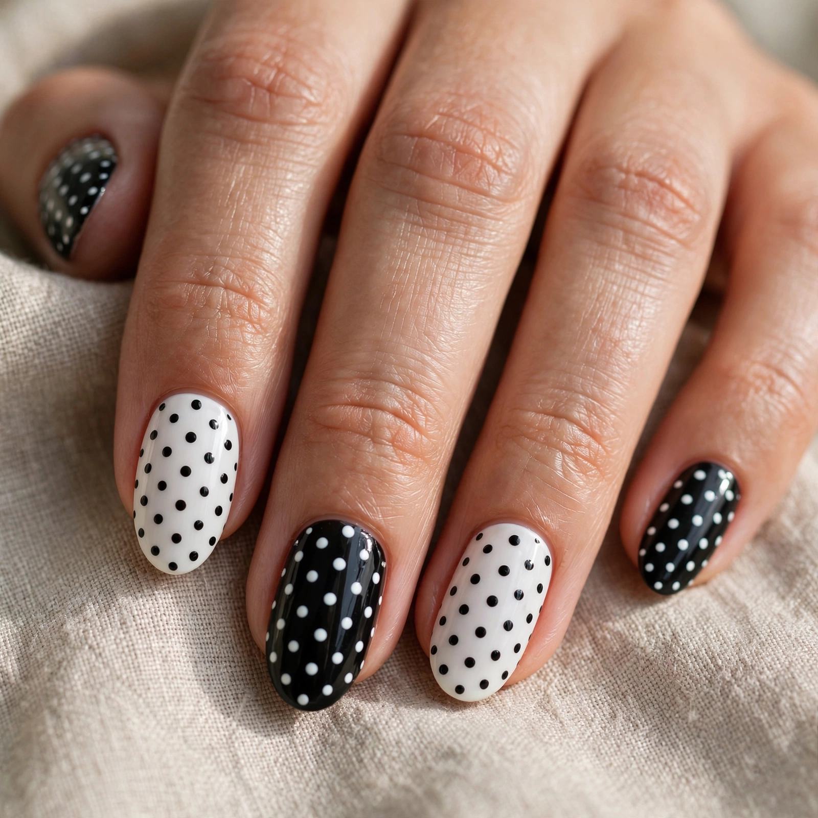 Polka Dot Nails 