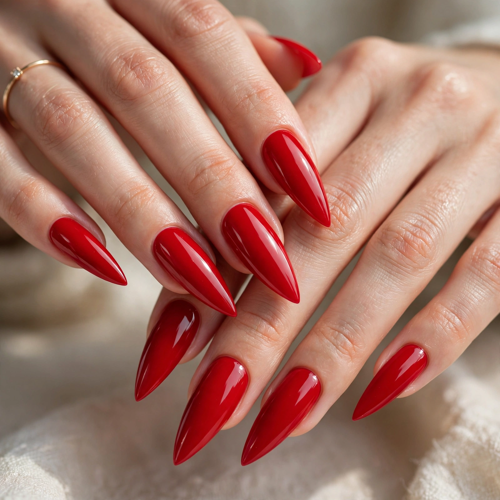 Red Stiletto Nails
