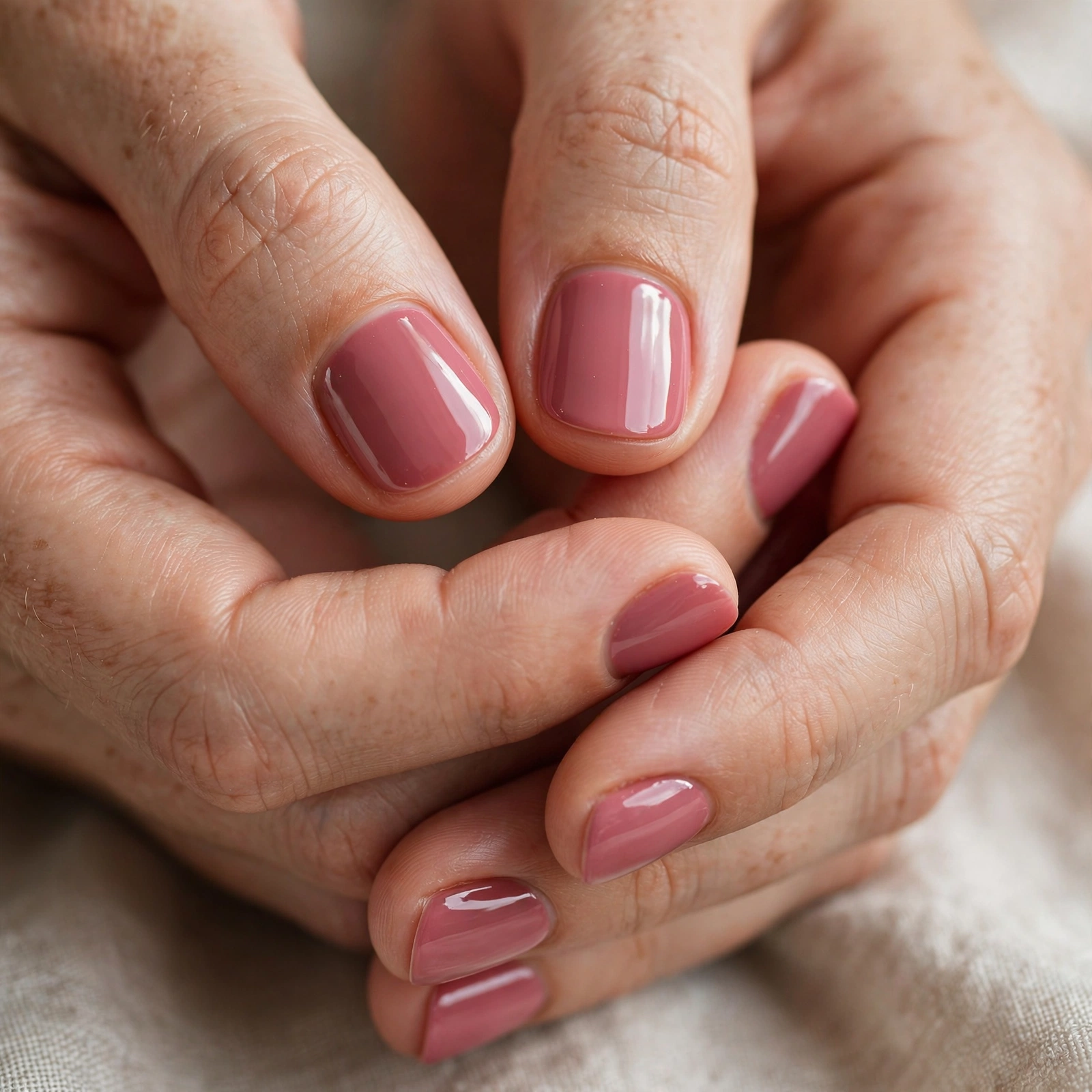 Short Round Nails