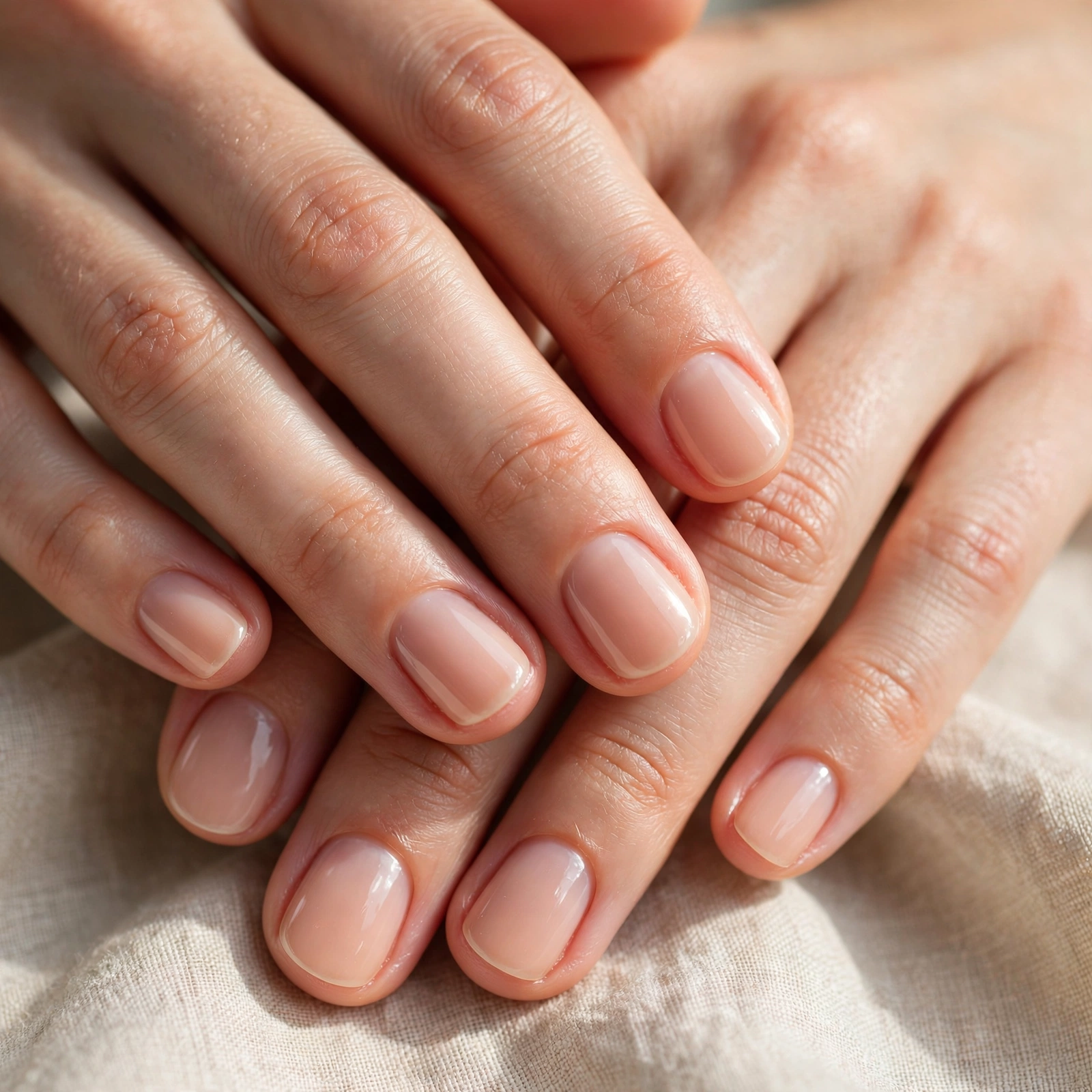 Short Round Nails