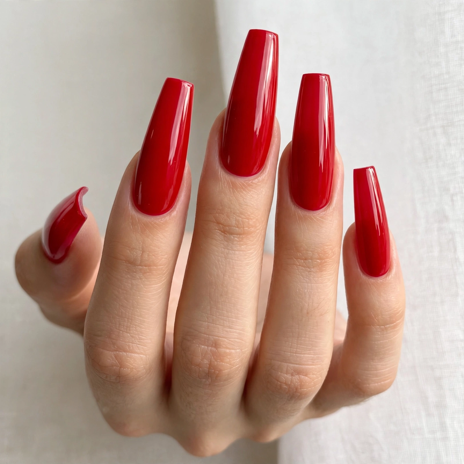 Red Coffin Nails